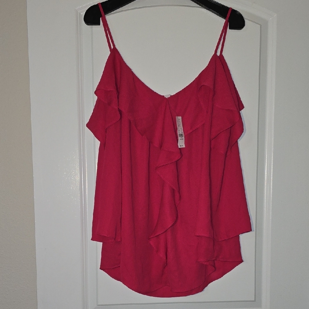 New York & Company Pink Camisole Top